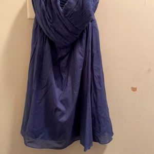 Never worn express navy blue strapless dress.